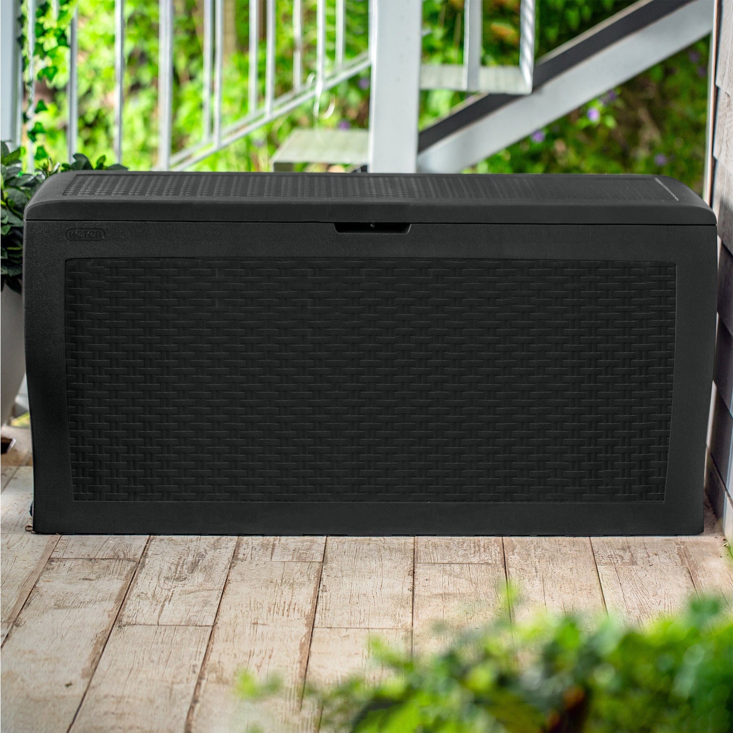 KETER - Baule da giardino grafite Samoa - h57x116x48 cm